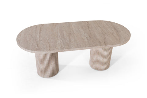 Table Venise effet travertin