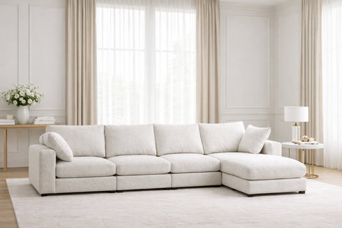 Julia Modulable - Chenille 4+1 Pouf