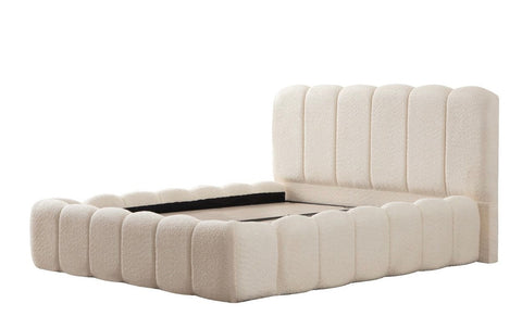 Lit Coffre - Alya Tissu Chenille