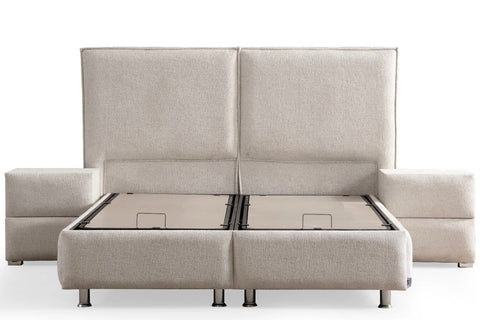 Lit Coffre - Maya Tissu Chenille