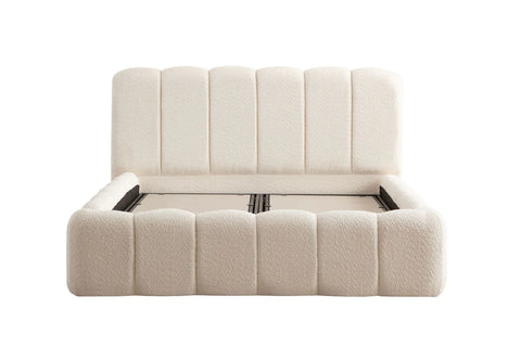 Lit Coffre - Alya Tissu Chenille