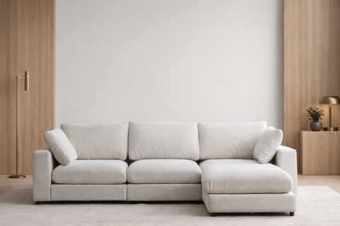 Julia Modulable - Chenille 3+1 Pouf